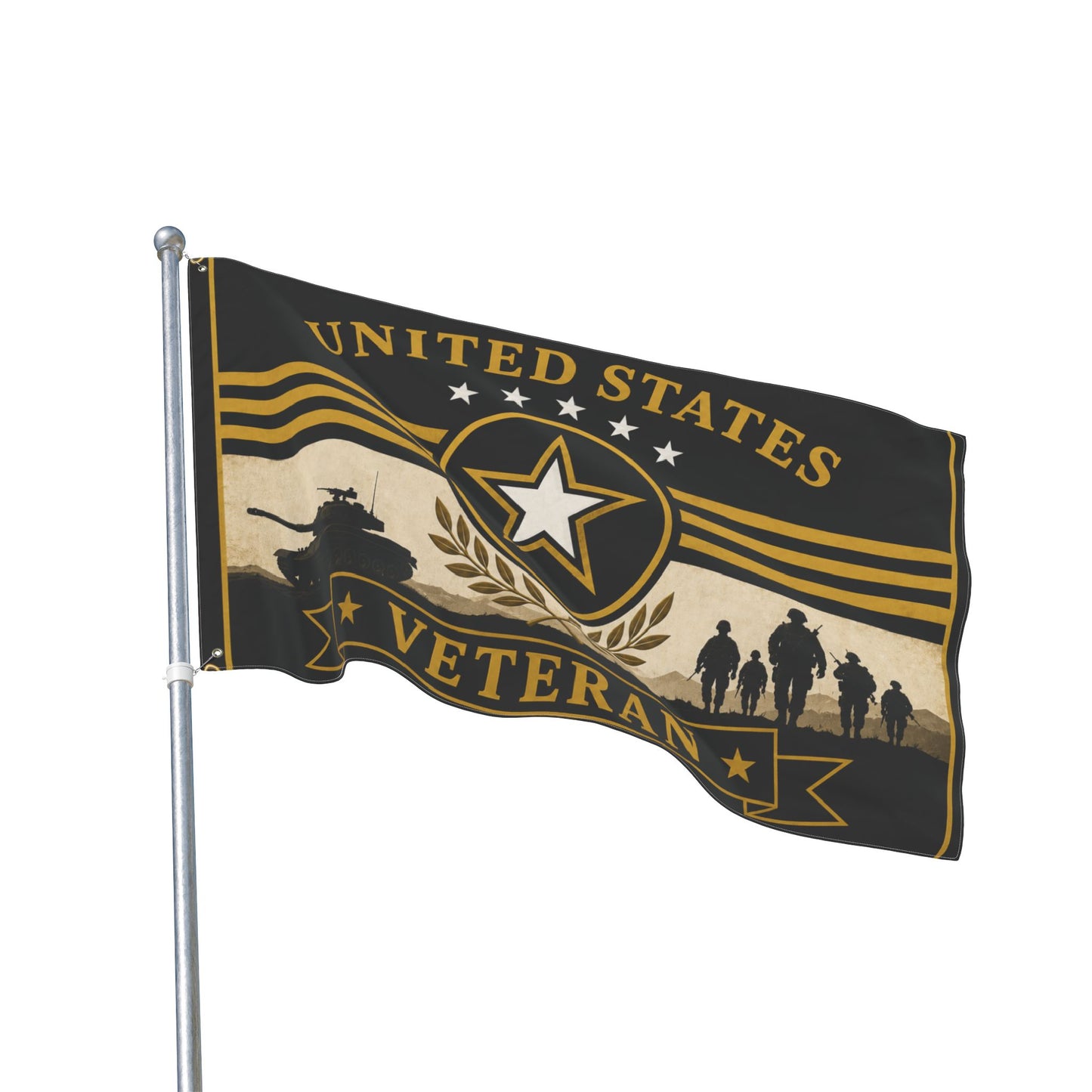 United States Army Veteran Flag — Premium Patriotic Display Flag