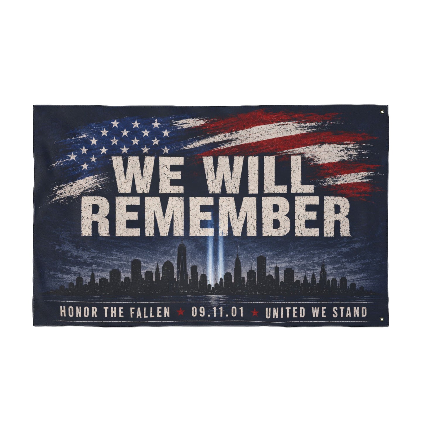 We Will Remember 9/11 Memorial Flag – Honor the Fallen Patriotic 60x36 House Flag