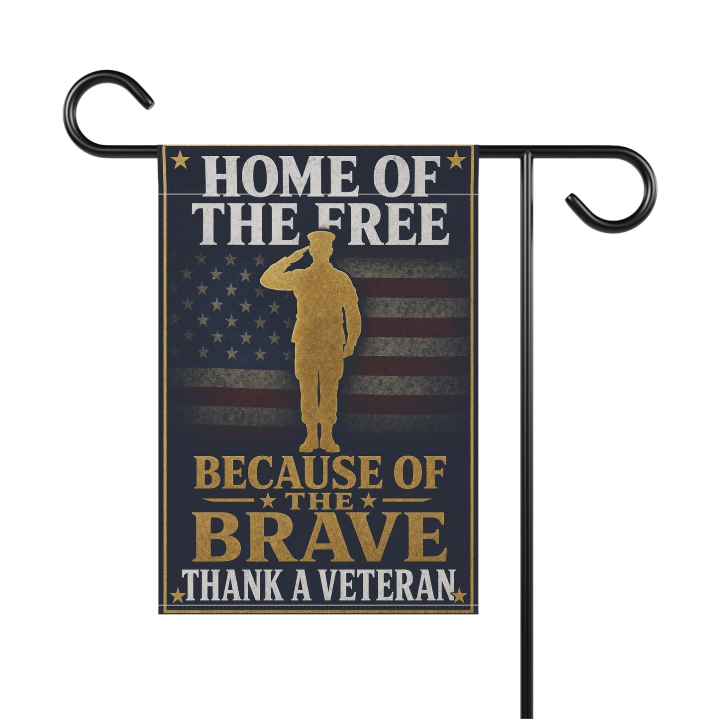 Home of the Free Because of the Brave Garden Flag