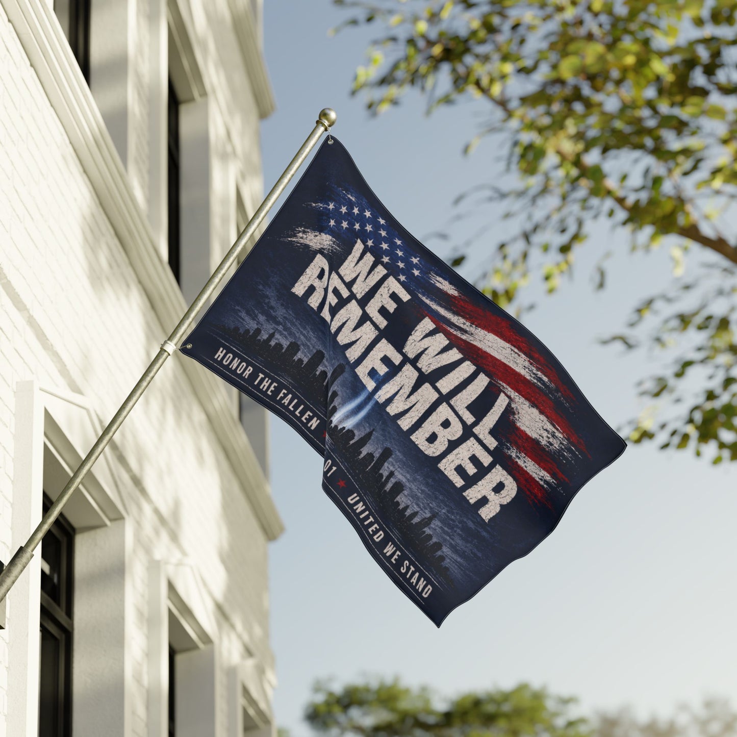We Will Remember 9/11 Memorial Flag – Honor the Fallen Patriotic 60x36 House Flag