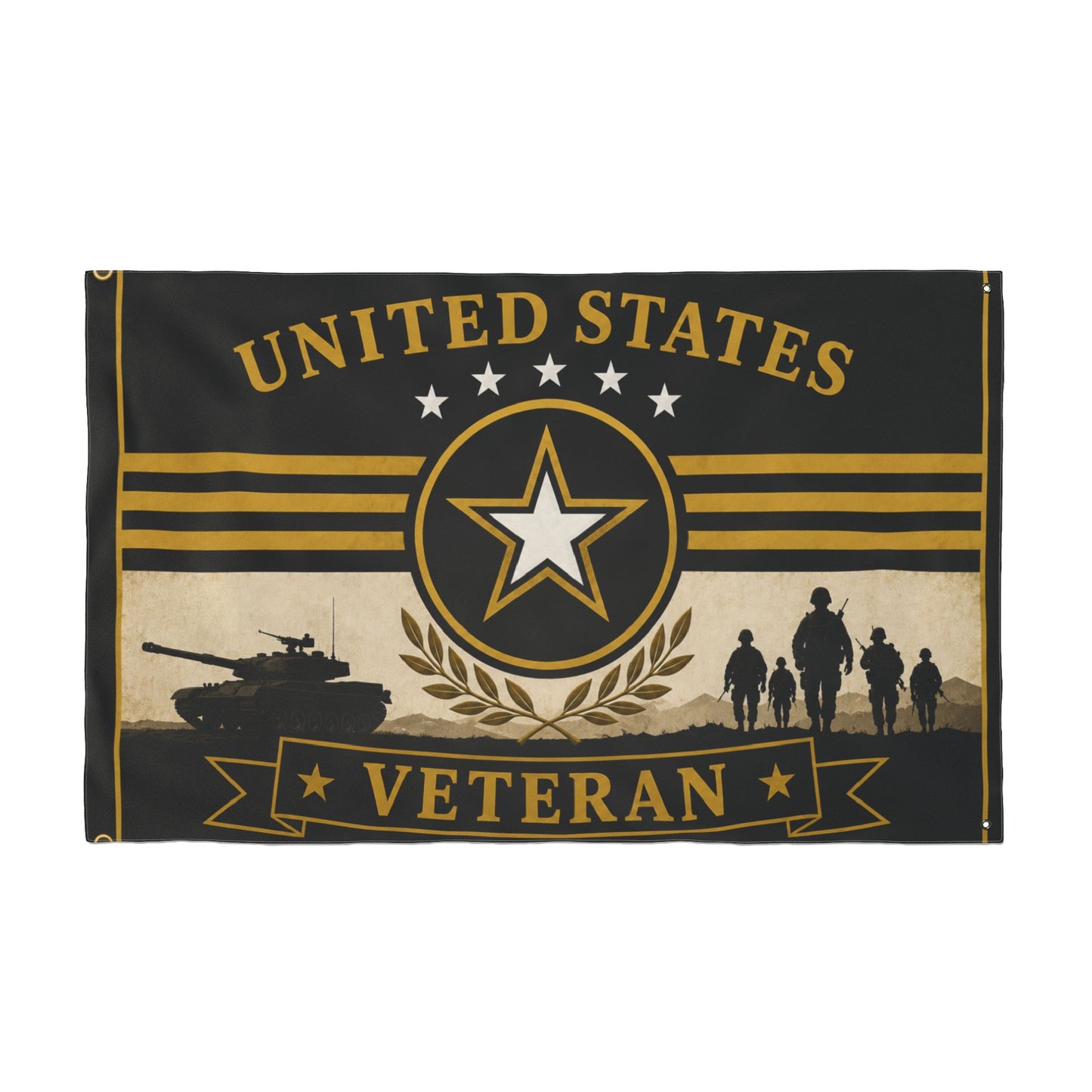United States Army Veteran Flag — Premium Patriotic Display Flag