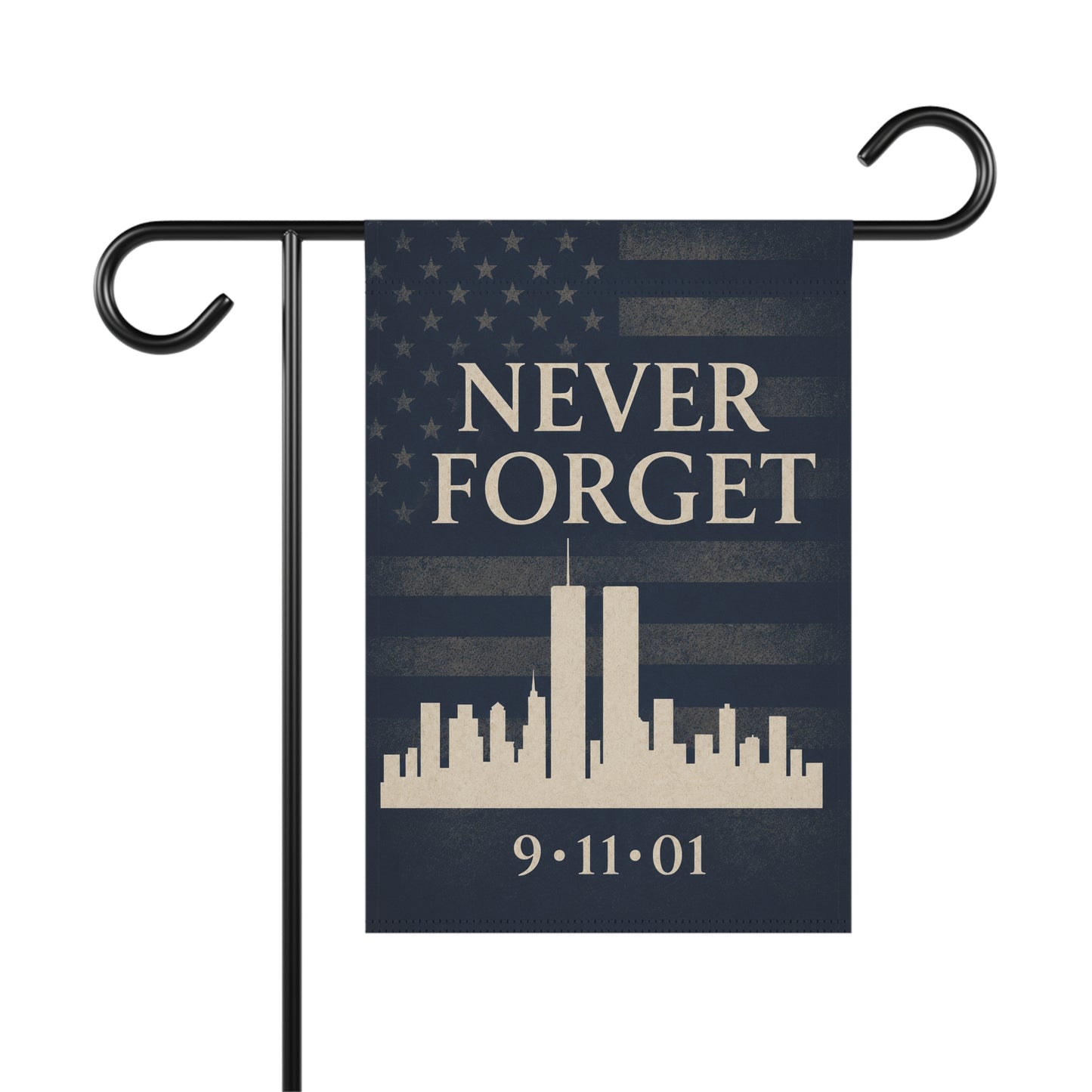 9/11 Never Forget Memorial Garden Flag