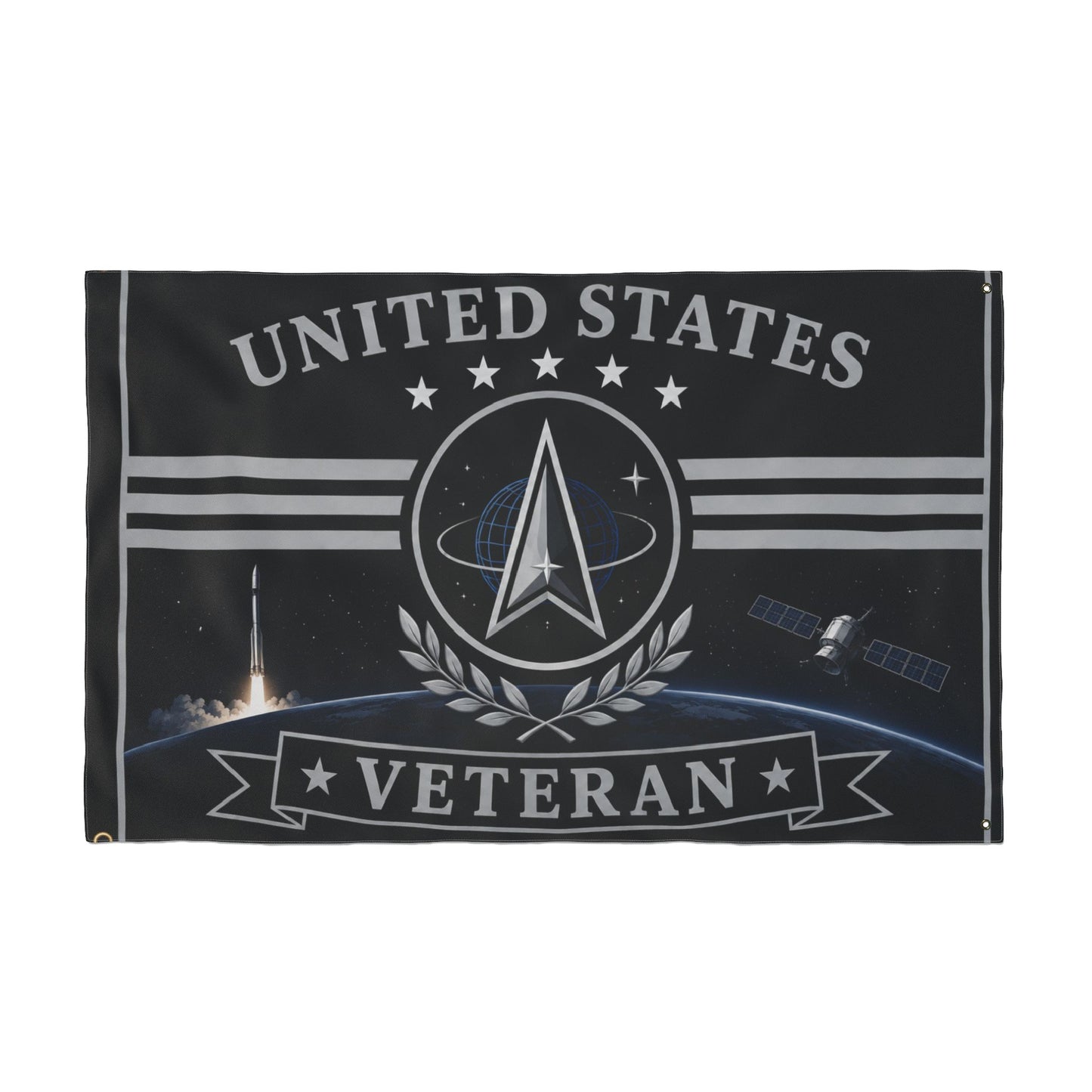 United States Veteran Space Flag — Double-Sided Military Tribute Flag