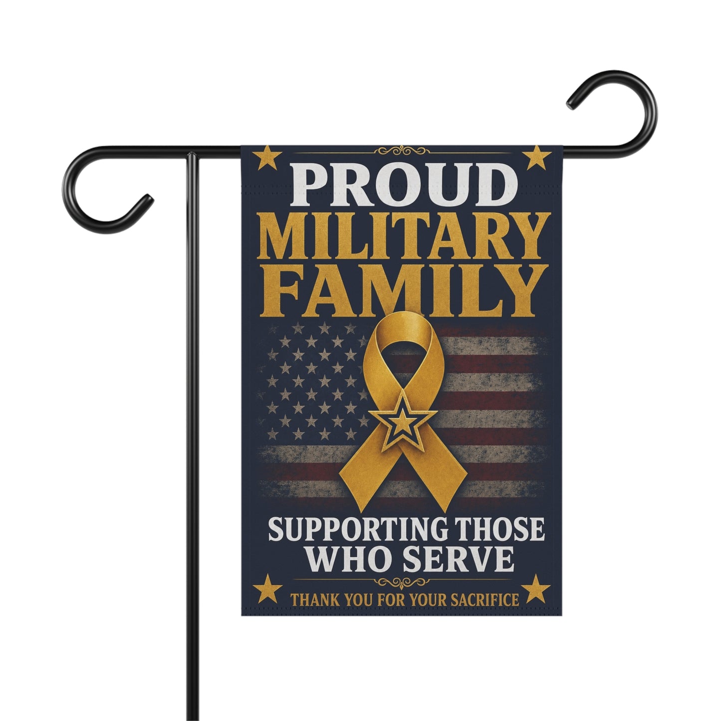 Proud Military Family Garden Flag