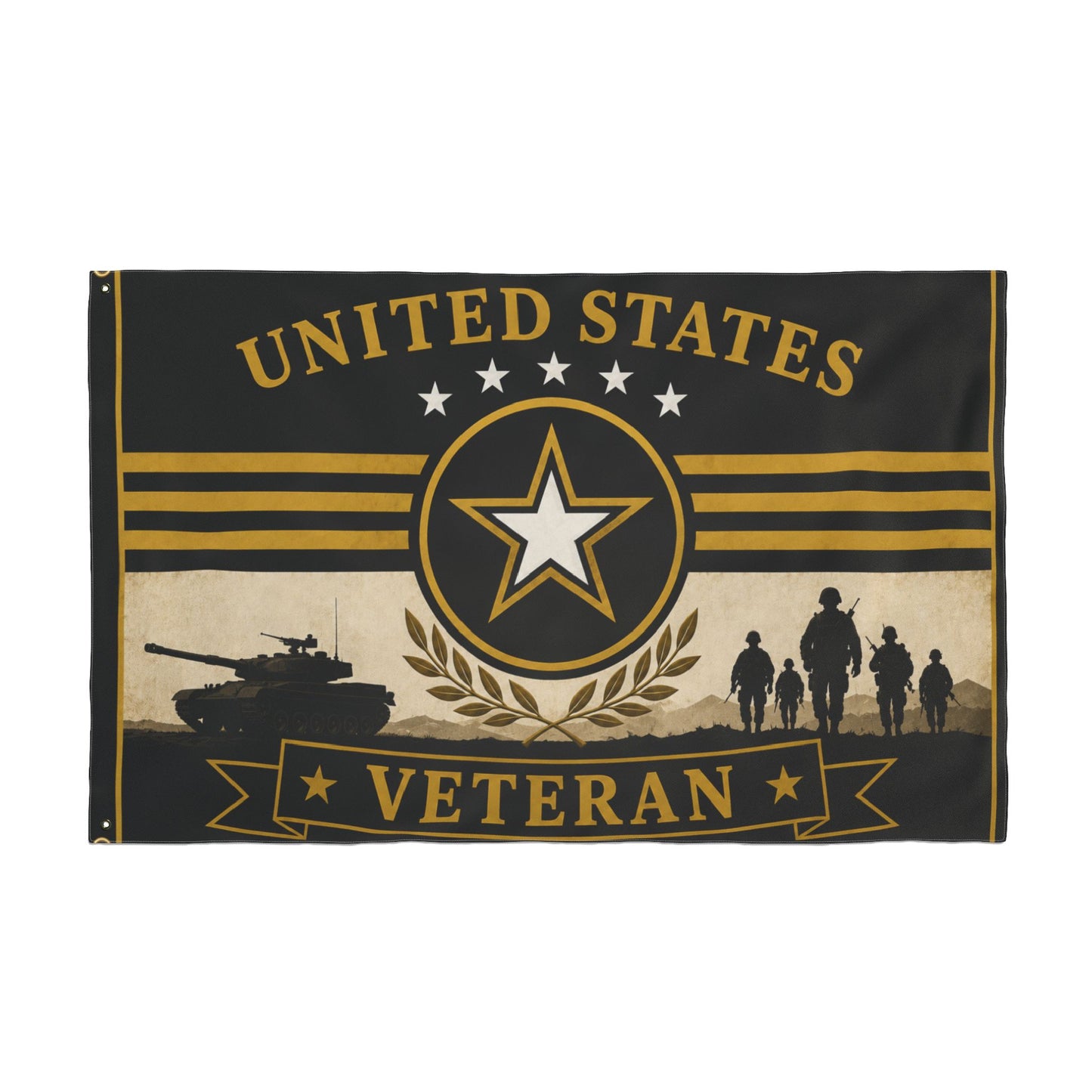 United States Army Veteran Flag — Premium Patriotic Display Flag