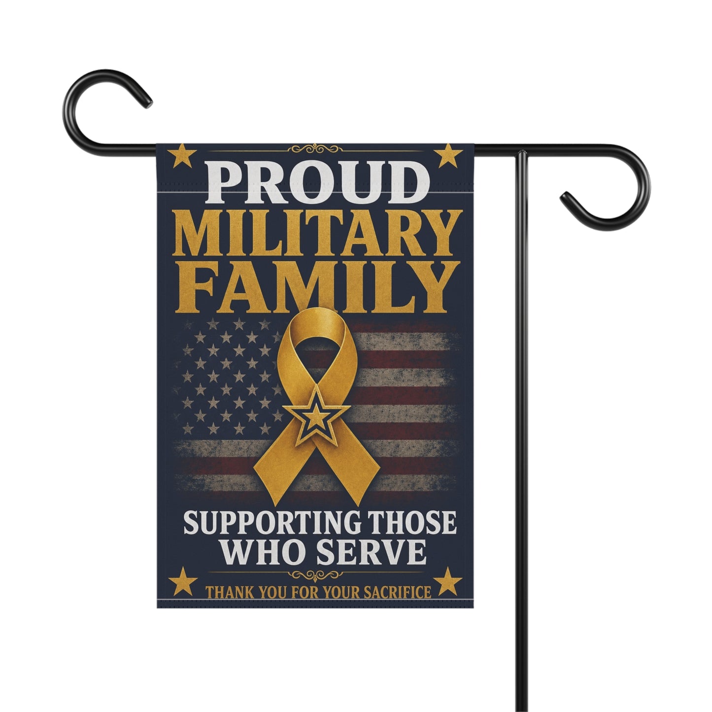 Proud Military Family Garden Flag