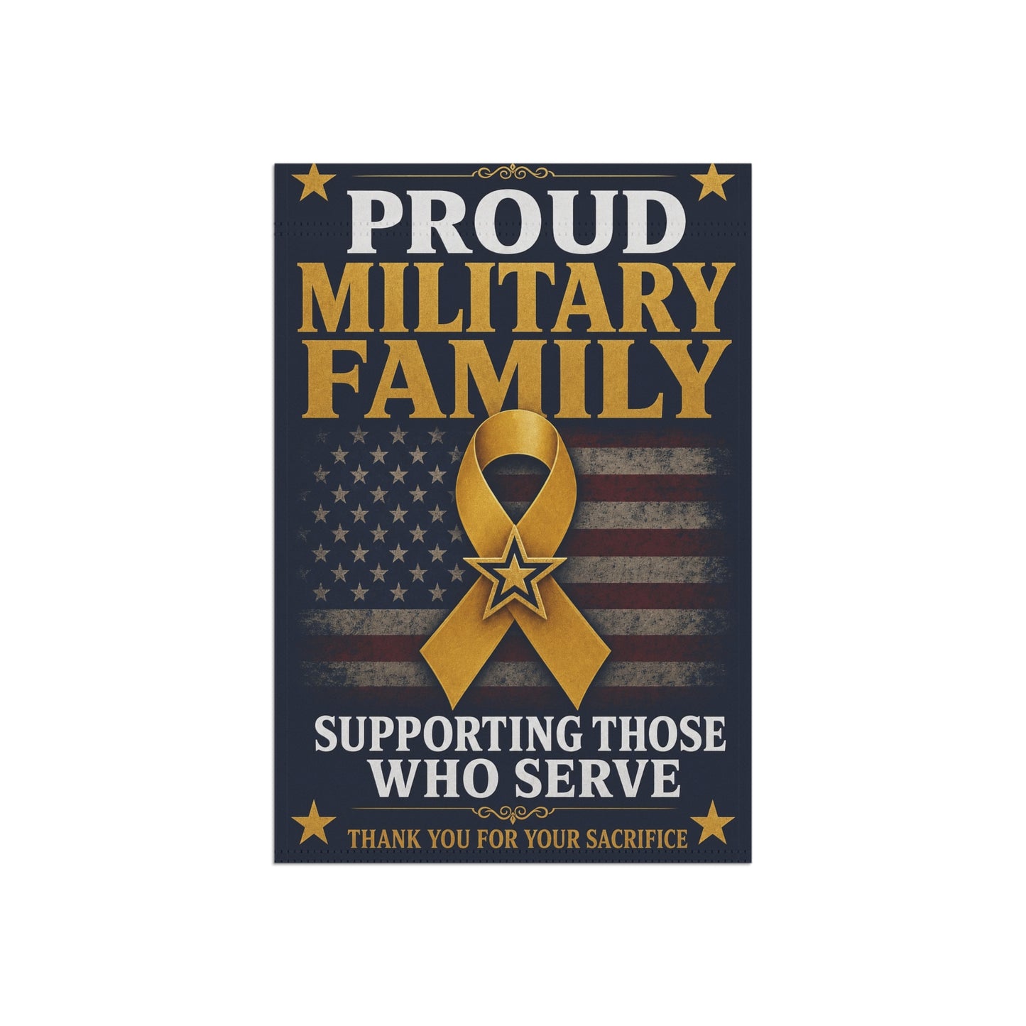 Proud Military Family Garden Flag